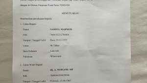 Partai Perindo Layangkan Rekomendasi B1KWK untuk ASSAMI di Pilkada Polman 2024