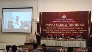 KPU Polman Tetapkan Samsul Mahmud dan Andi Nursami MP Sebagai Bupati dan Wakil Bupati Polman 2024