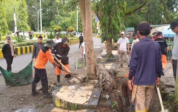 Upaya Tekan Banjir di Polewali, Lintas Instansi Keruk dan Bersihkan Drainase