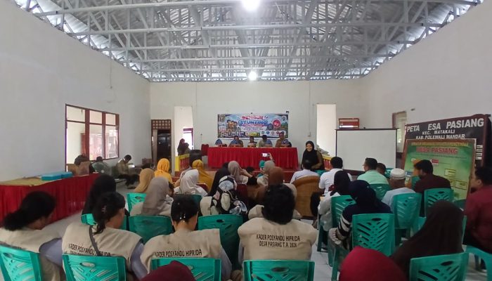 Bhabinkamtibmas Pasiang Hadiri Rembuk Stunting, Ajak Warga Cegah Pernikahan Dini