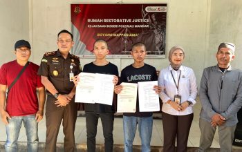 Kajari Polman Pimpin Restorative Justice Kasus Penganiayaan, Dua Pelajar Berdamai