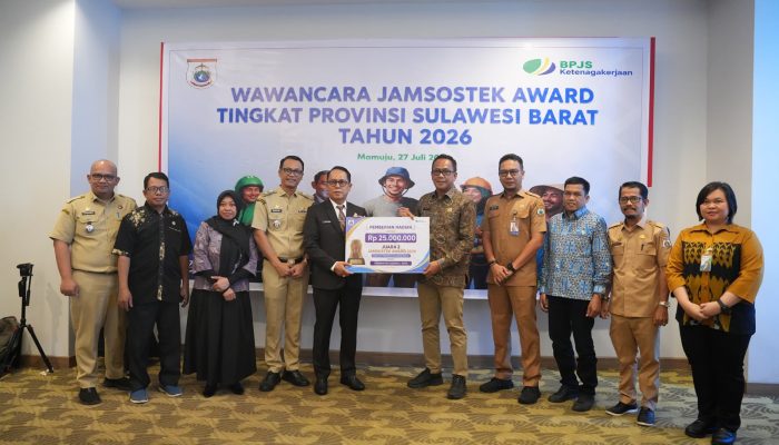 Pemkab Polman Raih Juara II Jamsostek Award 2026 Tingkat Sulbar