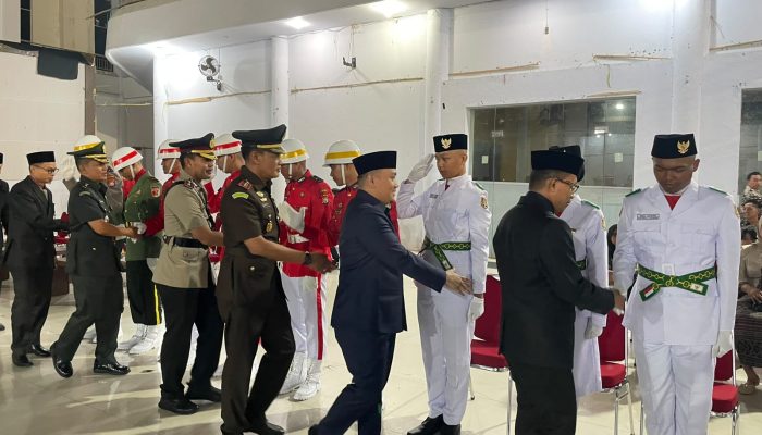 Wakapolres Polman Hadiri Pengukuhan Paskibraka 2026, Dukung Pembinaan Generasi Muda