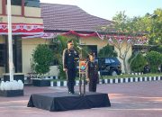 HUT RI ke-81, Kapolres Polman Pimpin Upacara Pengibaran Bendera Merah Putih