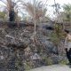 Polisi Padamkan Kebakaran Lahan di Desa Tenggelang Polman, 15 Meter Persegi Terbakar