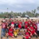 Kapolsek Binuang Hadiri Final dan Penutupan Sepak Bola Bambu Antar Dusun