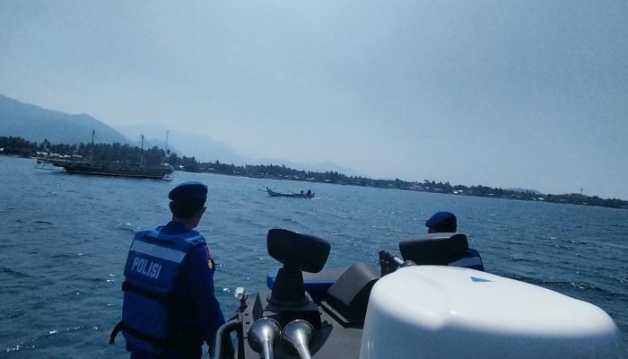 Sat Polairud Polres Polman Patroli Perairan, Pantau Katinting Race