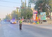 Sat Lantas Polres Polman Amankan dan Kawal Kegiatan Fun Run
