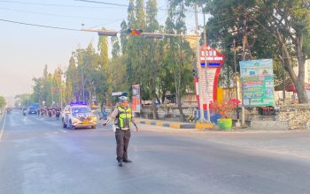 Sat Lantas Polres Polman Amankan dan Kawal Kegiatan Fun Run