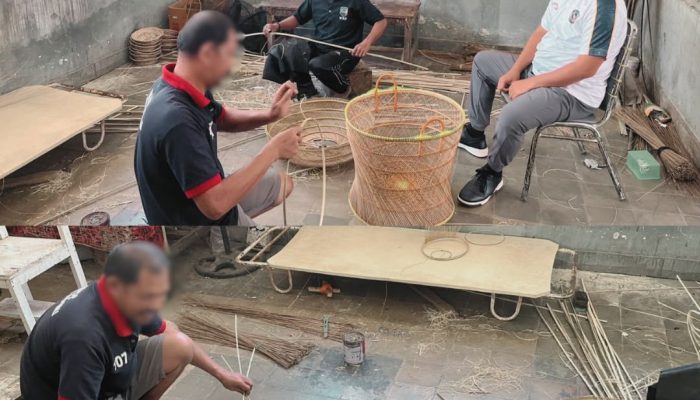 Anyaman Lidi Berkualitas, WBP Lapas Polewali Kebanjiran Pesanan
