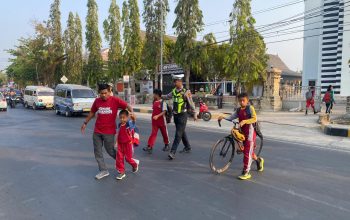 Commander Wish Pagi, Sat Lantas Polres Polman Atur Lalu Lintas di Sejumlah Titik