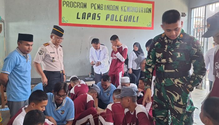 47 Siswa SRT Polman Kunjungi Lapas Polewali, Belajar Keterampilan dari WBP
